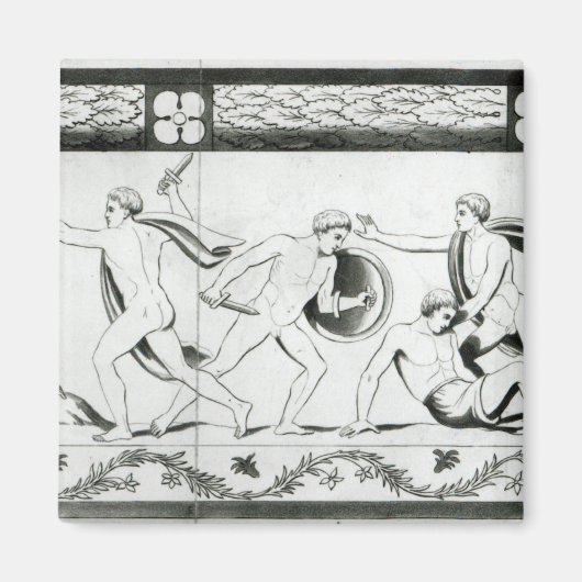 Frieze op de pilaar van de Grotta del Magneet (Voorkant)