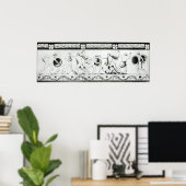 Frieze op de pilaar van de Grotta del Poster (Thuiskantoor)