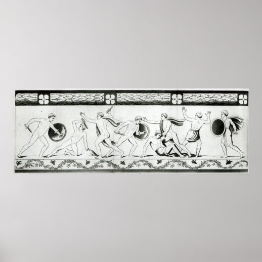 Frieze op de pilaar van de Grotta del Poster (Voorkant)