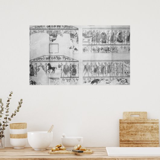 Frieze van de Grotto della Querciola Poster (Keuken)