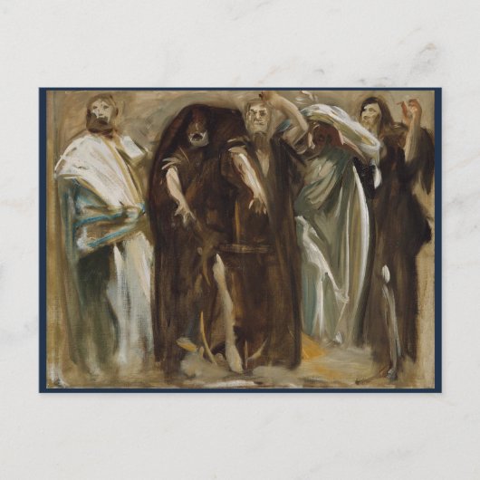 Frieze van de Prophets-studie, Sargent Briefkaart (Voorkant)