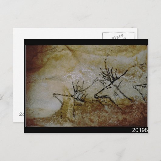 Frieze van herten, c.17000 BC Briefkaart (Voorkant / Achterkant)