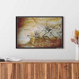 Frieze van herten, c.17000 BC Canvas Afdruk