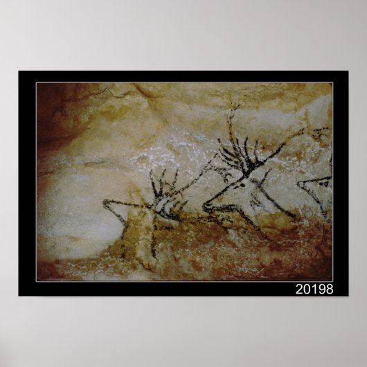 Frieze van herten, c.17000 BC Poster (Voorkant)