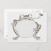 Frig die omhoog kijkt briefkaart (Voorkant / Achterkant)