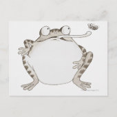 Frig die omhoog kijkt briefkaart (Voorkant)