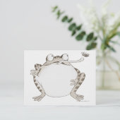 Frig die omhoog kijkt briefkaart (Staand voorkant)