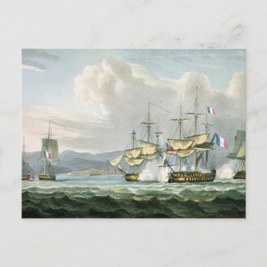 Frigate action in Vizagapatam Road, off India, 18 Briefkaart (Voorkant)