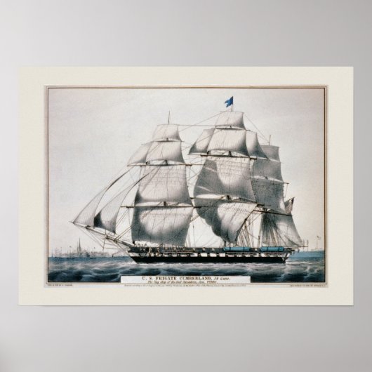 &, 'Frigate Cumberland' Poster (Voorkant)