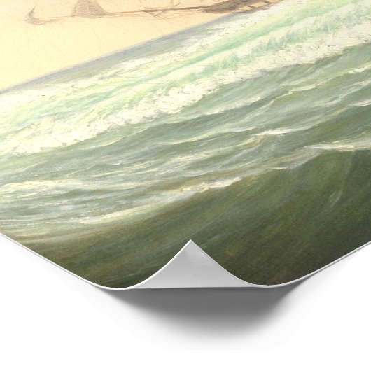 Frigate President, Fitz Henry Lane Fine Art Poster (Hoek)