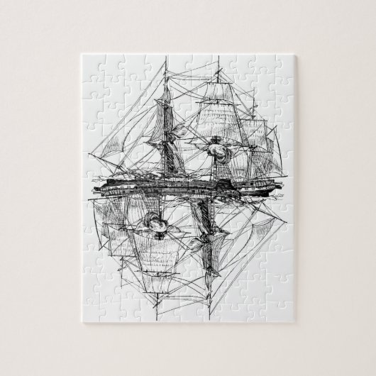 Frigate Puzzle Level 10 Legpuzzel (Verticaal)