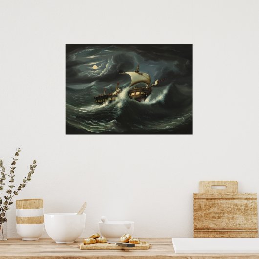 Frigate - Thomas Chambers Fine Art Poster (Keuken)