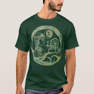 Frigg Godin Frija Freya Viking Oud-Noorse Mytholog T-shirt