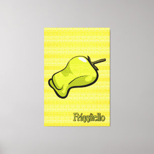 Friggitello Chili Pepper Canvas Art Afdruk