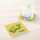 Friggitello Chilipeper Glas Onderzetter (Schuin)