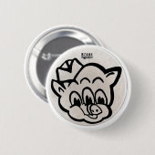 Friggly Wiggly Ronde Button 5,7 Cm (Voorkant /achterkant)