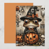 Fright & Delight Halloween Feestdagenkaart (Voorkant / Achterkant)