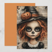 Fright & Delight Halloween Feestdagenkaart (Voorkant / Achterkant)