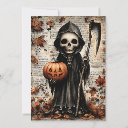 Fright & Delight Halloween Feestdagenkaart (Voorkant)