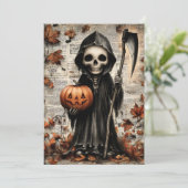 Fright & Delight Halloween Feestdagenkaart (Staand voorkant)