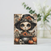 Fright & Delight Halloween Feestdagenkaart (Staand voorkant)