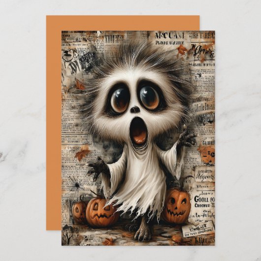 Fright & Delight Halloween Feestdagenkaart (Voorkant / Achterkant)