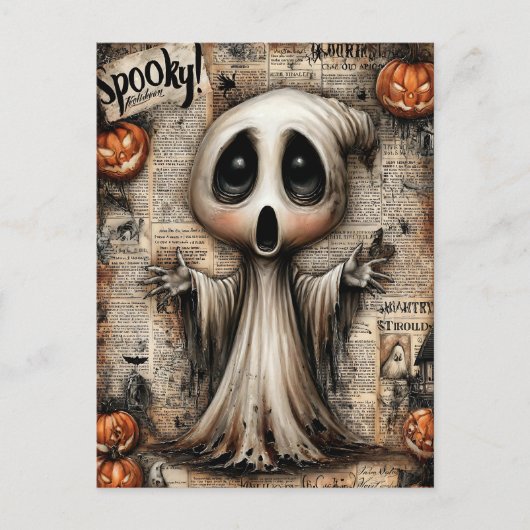 Fright & Delight Halloween Feestdagenkaart (Voorkant)