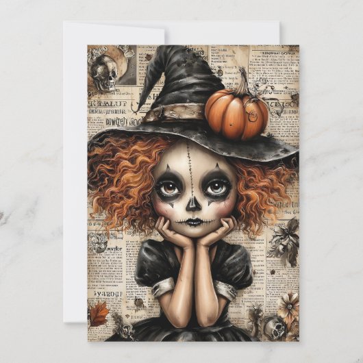 Fright & Delight Halloween Feestdagenkaart (Voorkant)