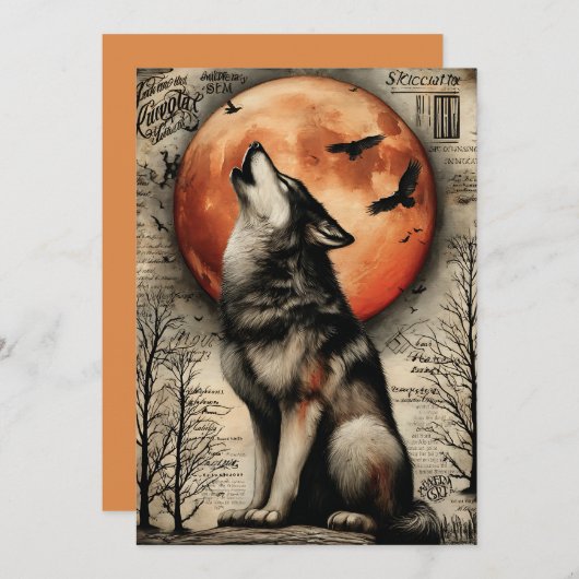 Fright & Delight Halloween Feestdagenkaart (Voorkant / Achterkant)