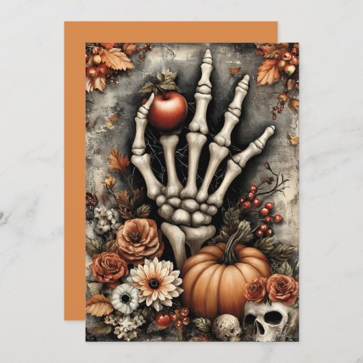 Fright & Delight Halloween Feestdagenkaart (Voorkant / Achterkant)