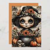 Fright & Delight Halloween Feestdagenkaart (Voorkant / Achterkant)