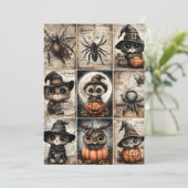 Fright & Delight Halloween Feestdagenkaart (Staand voorkant)