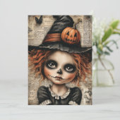 Fright & Delight Halloween Feestdagenkaart (Staand voorkant)