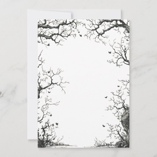 Fright Night Fun - Uitnodiging voor een Halloween- (Achterkant)