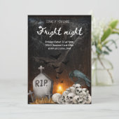 Fright Night Halloween Party - Bat Cave Theme Kaart (Staand voorkant)