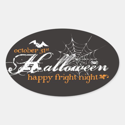 Fright Night Halloween Stickers (Voorkant)