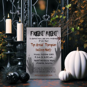 Fright Night Halloween uitnodiging