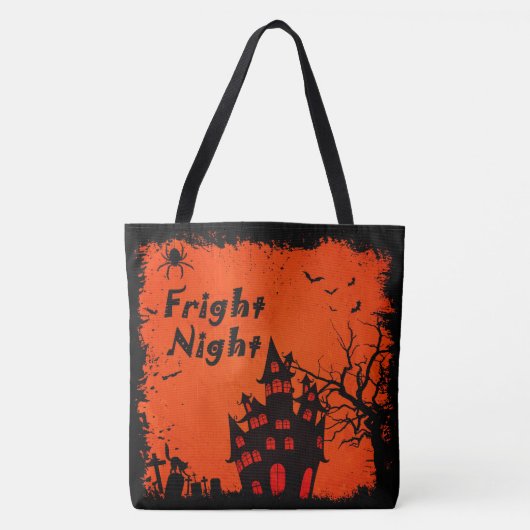 Fright Night Haunted House Tote Bag (Voorkant)