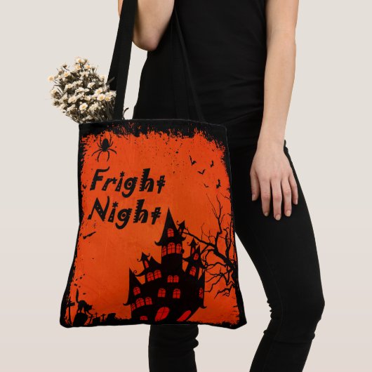 Fright Night Haunted House Tote Bag (Dichtbij)