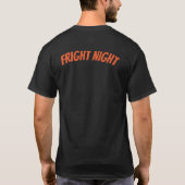 Fright Night Horror Poster - Retro Weerwolf en Mo T-shirt (Achterkant)