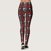 Fright Night Skelton Skulll Halloween Leggings (Achterkant)