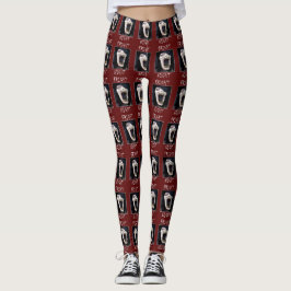 Fright Night Skelton Skulll Halloween Leggings
