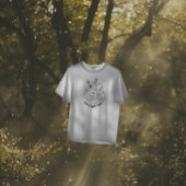 Fright Night Zwart-wit Schattigee Halloween vrouwe T-shirt