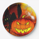 Fright Nights Halloween Party Papieren Bordje (Voorkant)