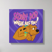 Frightened Scooby-Doo Canvas Afdruk (Voorkant)