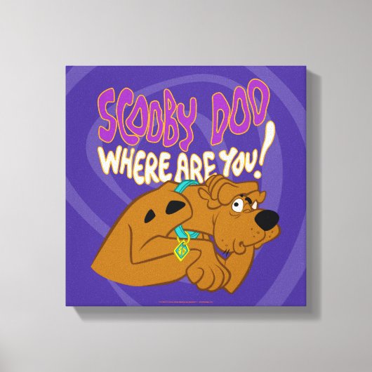 Frightened Scooby-Doo Canvas Afdruk (Voorkant)