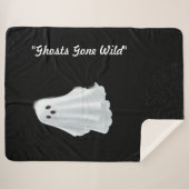 "Frightfully Funny Boos" Sherpa Deken (Voorkant (horizontaal))