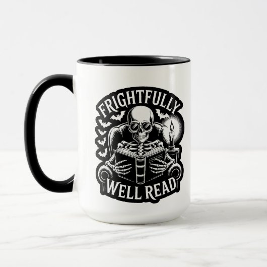 Frightfully Well Read Candlelight Skeleton Mok (Links)