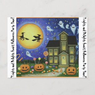 Frights and Delights Await: Halloween Party Time! Briefkaart