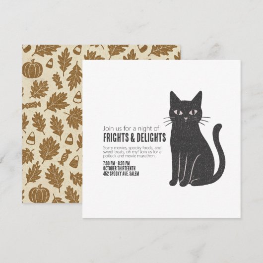 Frights & Delights Save The Date (Voorkant / Achterkant)